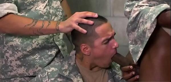  Tubes of straight soldiers pissing at urinals and hot guys military